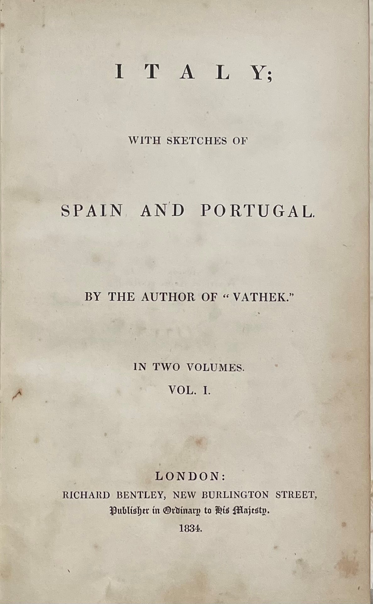 William Beckford's travels in Italy (1834) - The Devon and Exeter ...